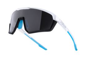 Ochelari Force Apex, lentila negru contrast, alb/gri