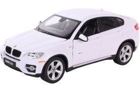 Masinuta metalica bmw x6 alb scara 1 la 24