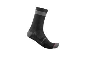 Sosete Castelli Alpha 18, Negru/Antracit, XXL, 44-47