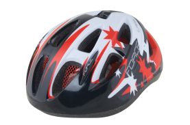 Casca Force Lark pentru copii negru/rosu/alb M (54-58 cm)