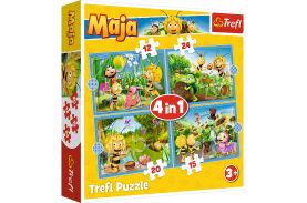 Puzzle trefl 4in1 aventurile albinutei maya