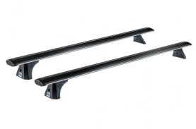 Bare transversale din aluminiu CRUZ Airo Dark T118, 925-773, pentru Citroen C3 5p (IV/CC21 - standard roof) (2024 -> prezent), Sistem cu prindere pe plafon normal