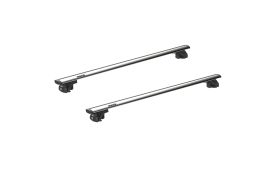 Sistem bare transversale Hakr Wing gri aluminiu pentru ALFA ROMEO 156 Crosswagon, 5 usi Estate, an fabricatie 2004 - 2007, Sistem cu prindere pe bare longitudinale, picior HK0345