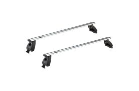Sistem bare transversale Hakr Wing gri aluminiu pentru BMW 5-Series (E60), 4 usi Sedan, an fabricatie 2004 - 2010, Sistem cu prindere pe plafon normal