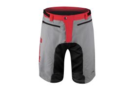 Pantaloni Force MTB-11 cu sub-pantaloni cu bazon Gri S