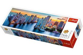 Puzzle trefl 1000 panorama miami la apus