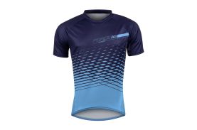 Tricou maneca scurta Force MTB Angle, albastru, XS
