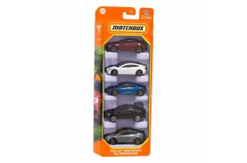 Matchbox set 5 masinute metalice tesla 20th anniversary scara 1:64