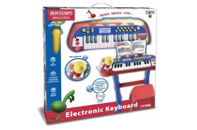 Bontempi orga electronica cu microfon si scaun rosie