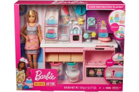 Barbie set atelier cofetarie si papusa