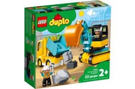 Lego duplo  camion si excavator pe senile 10931