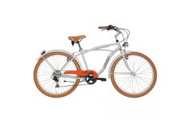 Bicicleta Adriatica Cruiser Man, roti de 26, 6 viteze, cadru de 450 mm, Otel, Unisex Gri