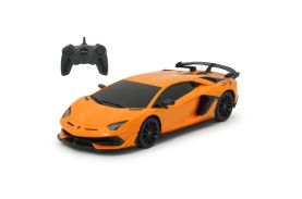 Masina cu telecomanda lamborghini aventador svj portocaliu cu scara 1 la 24