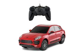 Masina cu telecomanda porsche cayenne turbo rosu cu scara 1 la 24