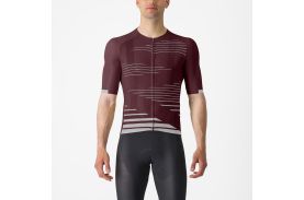 Tricou cu maneca scurta Castelli Climbers 4.0 Visiniu/Gri XXL