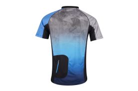 Tricou ciclism Force MTB Core, gri/albastru, XL