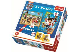 Puzzle trefl 2in1 memo patrula catelusilor