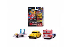 Transformers set 3 nano masinute metalice 4cm
