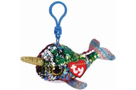 Plus breloc ty 8.5cm sequins narval cu paiete