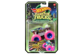 Hot wheels monster truck glow in the dark masinuta rodger dodger scara 1:64