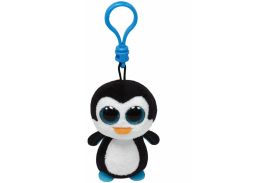 Plus breloc ty 8.5cm boos pinguinul waddles