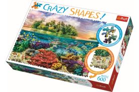 Puzzle trefl 600 cu piese ciudate - insula exotica