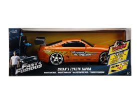 Masinuta metalica cu telecomanda fast furious rc brian's toyota supra scara 1:16