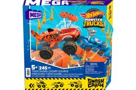 Hot wheels monster truck mega set constructie cursa tiger shark chomp