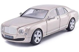 Masinuta metalica bentley mulsanne champagne scara 1 la 18