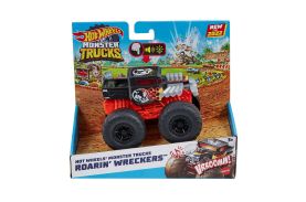 Hot wheels monster truck roarin wreckers bone shaker cu functii si sunete scara  1:43