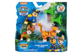 Patrula catelusilor jungle pups set 3 figurine chase tracker si tigrul