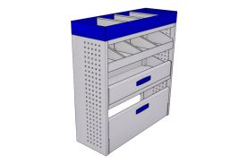 Sistem mobilier modular pe partea dreapta Provan 57-1-116-00 pentru FIAT Scudo 2022, ampatament L1 (2925 mm), inaltime H1 (1905 mm)