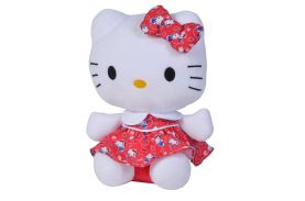 Hello kitty plus cu rochita rosie 25cm
