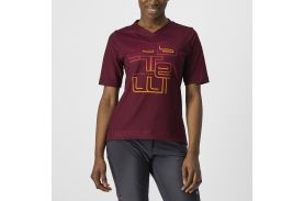 Jersey Castelli Trail Tech W de dama Visiniu XS