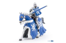 Papo figurina cal cu armura albastra