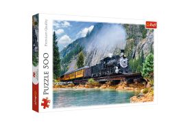 Puzzle trefl 500 tren prin munti
