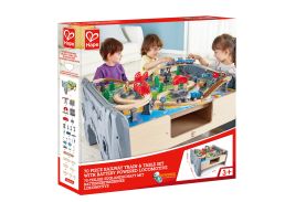Hape set masa cu locomotiva si 70 de sine de tren