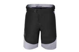 Pantaloni scurti Force Storm pana la talie cu bazon, negru/gri 3XL