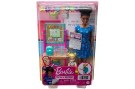 Barbie cariere set mobilier cu papusa bruneta profesoara