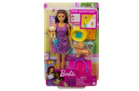 Barbie set papusa barbie pup adoption