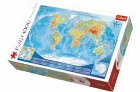 Puzzle trefl 4000 harta fizica a lumii