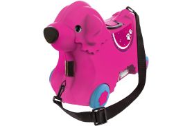 Big troller cu roti catelus roz capacitate 15l