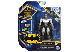 Figurina batman cu costum cu armura si articulata 10cm cu 3 accesorii surpriza