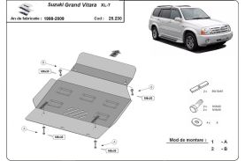 Scut motor metalic Suzuki Grand Vitara XL-7, ani fabricatie 1998-2009
