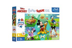 Puzzle trefl primo super shape xxl 60 disney mickey amuzantul
