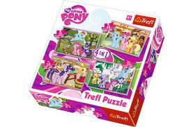 Puzzle trefl 4in1 poneii in vacanta