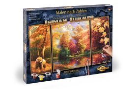 Kit pictura pe numere schipper o vara indiana, 3 tablouri