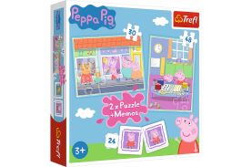 Puzzle trefl 2in1 memo peppa pig