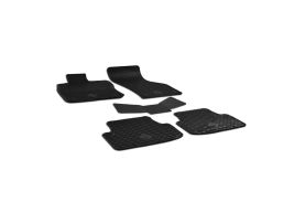Covorase auto negre din cauciuc pentru VW Golf VII 2012 - prezent/ Golf VIII Hatchback 2020-; SEAT Leon III 2013-2020; AUDI A3 2012-2020/ A3 2020 - prezent (5 piese) Gumarny Zubri