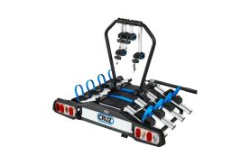 Suport pentru 4 biciclete, Cruz Pivot R3 940-516, cu prindere pe carligul de remorcare, 13 pini